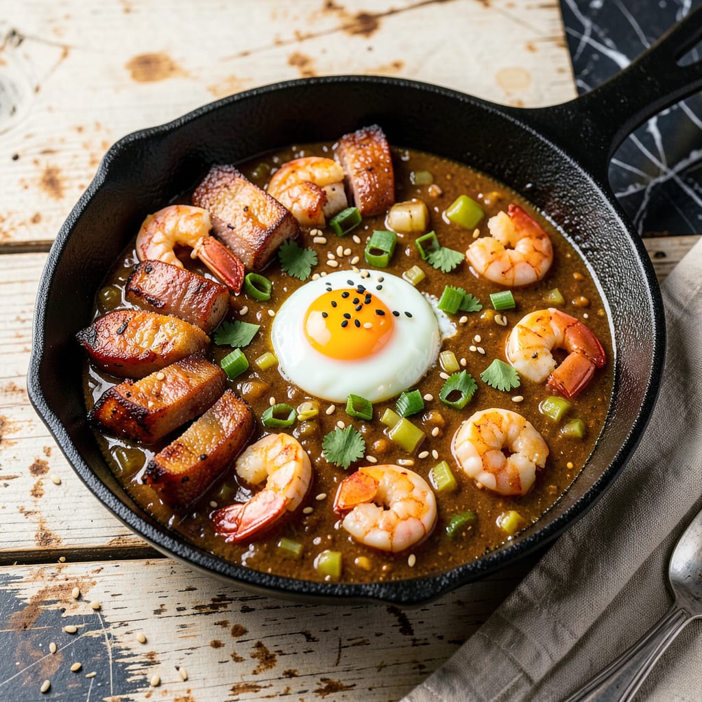 Visual representation of Breakfast Gumbo Recipe: Cajun Spiced Morning Comfort in a Bowl