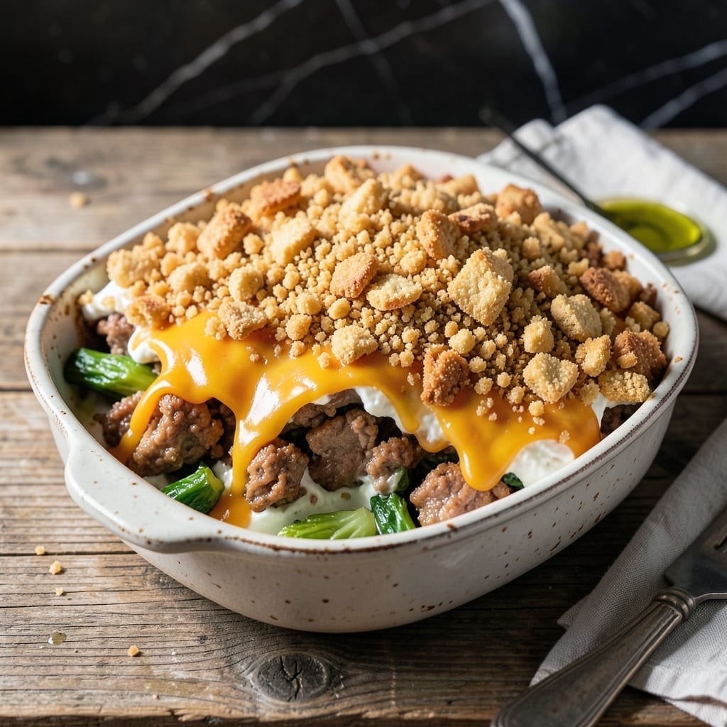 Recipe Using Saltine Crackers: Crunchy Base for Savory Casseroles