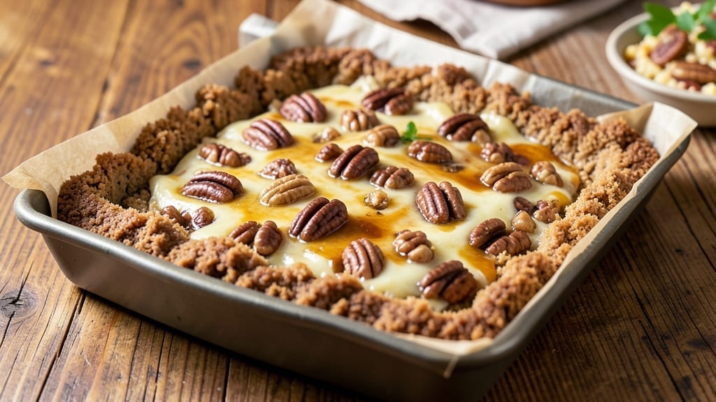 5-Ingredient Pecan Pie Bars Recipe: Nutty Swirl Shortcut in One Pan 5-Ingredient Pecan Pie Bars Recipe: Nutty Swirl Shortcut in One Pan
