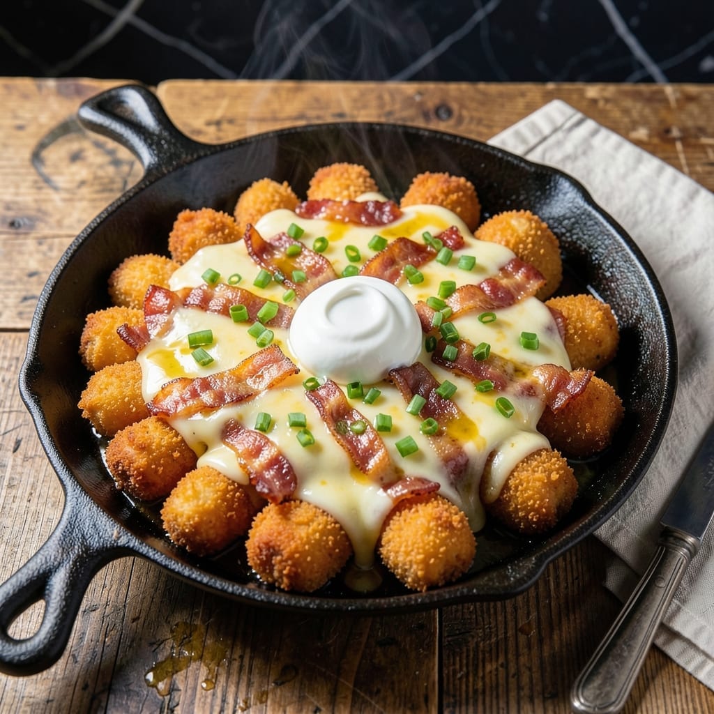 Cracker Barrel Loaded Tater Tots Recipe: Cheesy Bacon Toppings Galore Cracker Barrel Loaded Tater Tots Recipe: Cheesy Bacon Toppings Galore