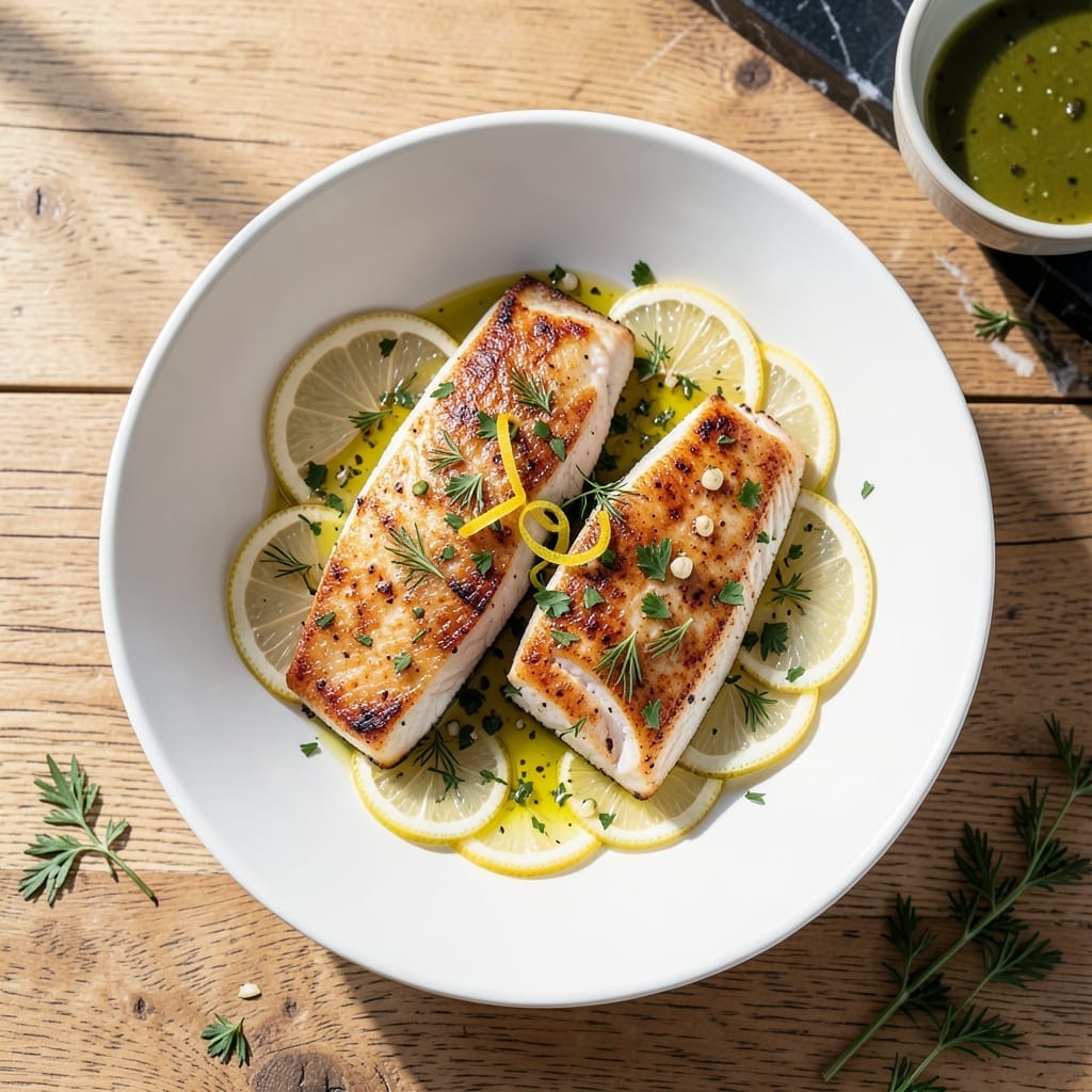 Baked Cod Recipe: Flaky White Fish with Lemon and Herbs Baked Cod Recipe: Flaky White Fish with Lemon and Herbs