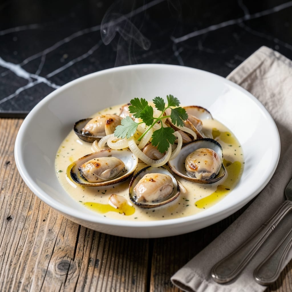 Recipe With Mussel Meat: Garlicky White Wine Infusion in 20 Minutes Recipe With Mussel Meat: Garlicky White Wine Infusion in 20 Minutes