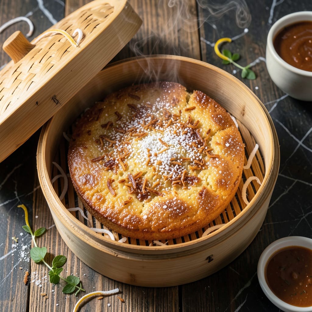 Visual representation of Cake Recipe in Steamer: Pillowy Softness With Coconut Aroma