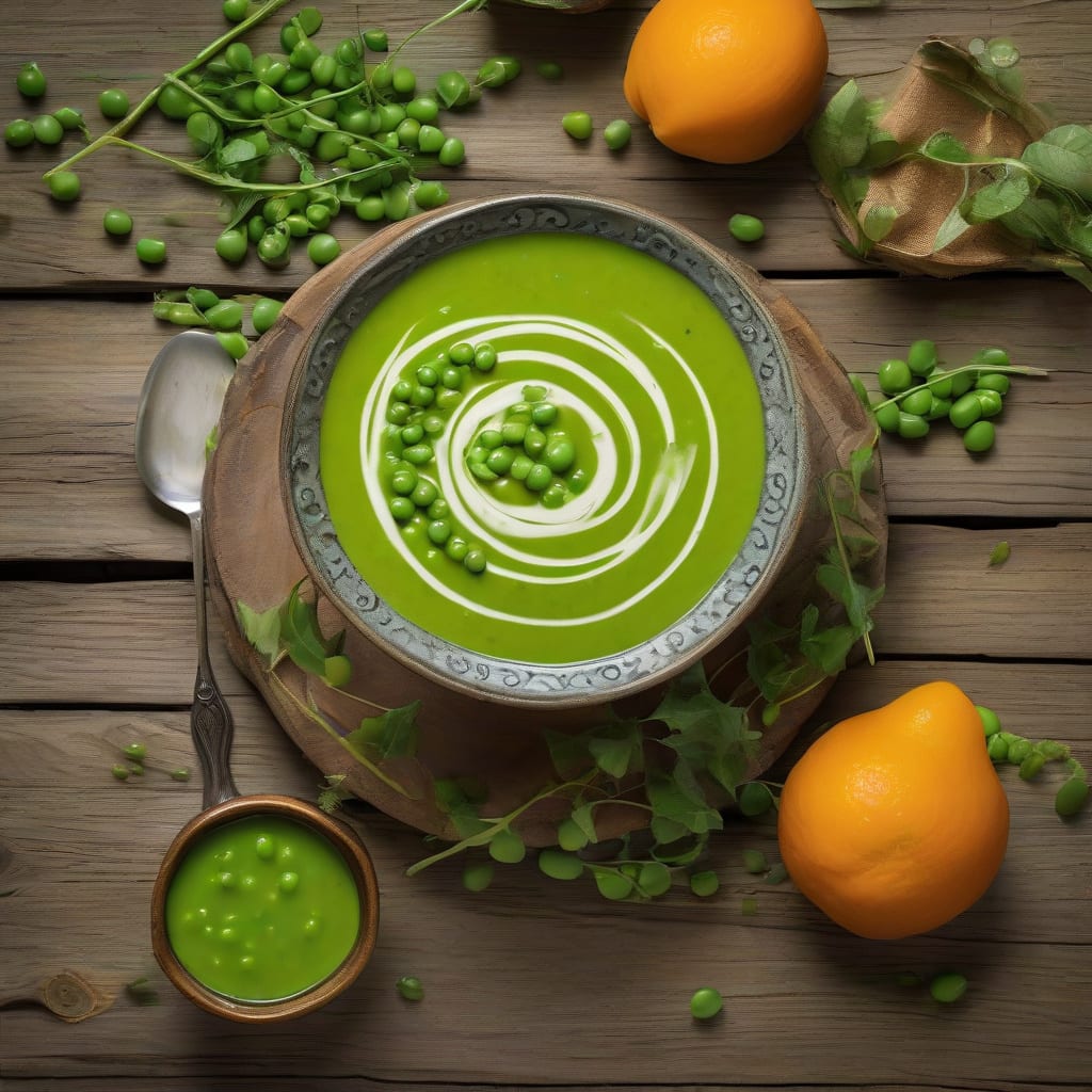 Complete campbells green pea soup recipe overview image