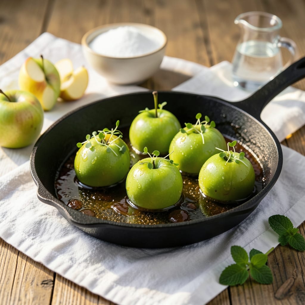candy apple recipe with green apples detailed visual guide