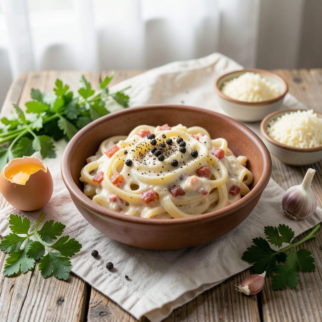 Carbonara Recipe With Cream: Authentic Roman Twist on a Classic example with annotations