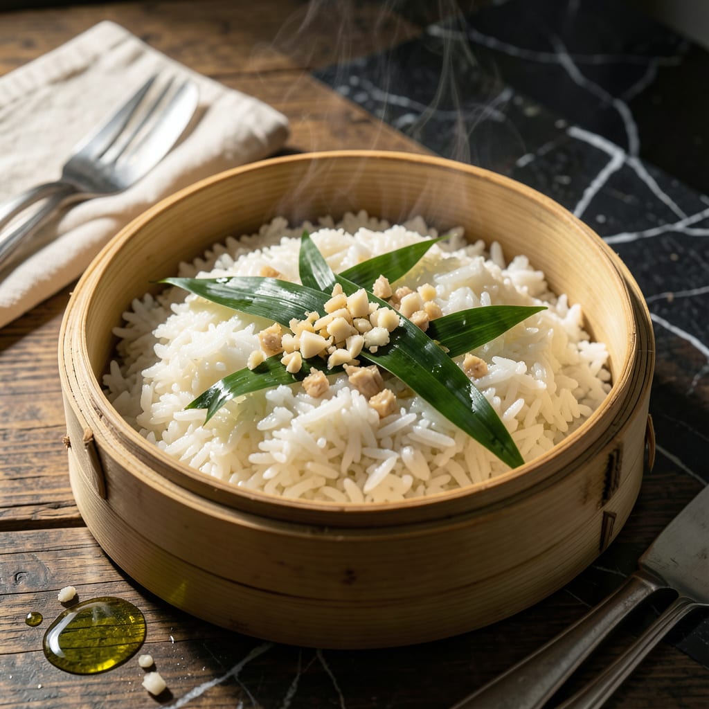 Cebu Steamed Rice Recipe: Fragrant Filipino Staple with Sticky Texture illustration with key details