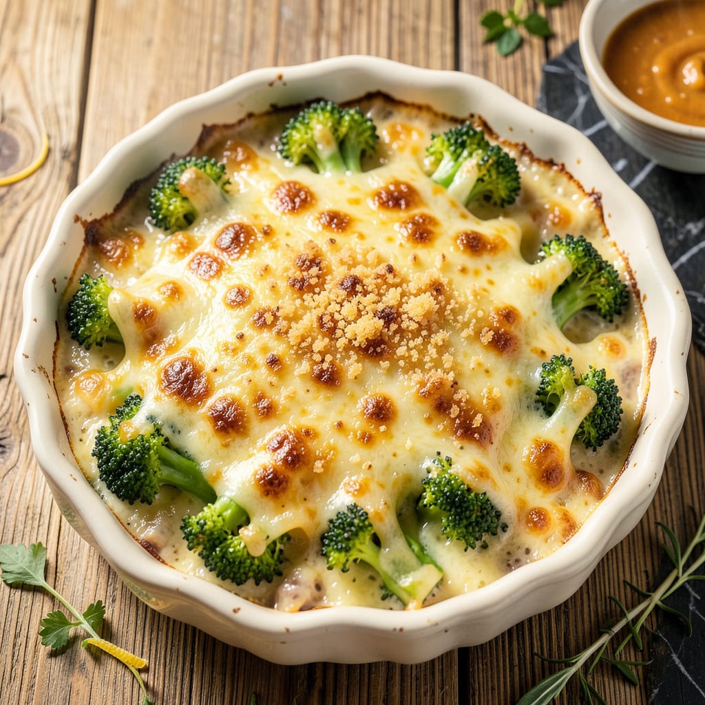 Complete cheddars broccoli cheese casserole recipe overview image