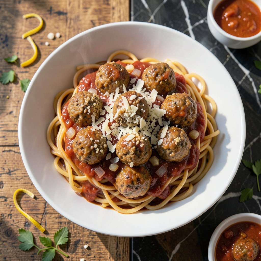 Chef Boyardee Spaghetti and Meatballs Recipe: Homemade Nostalgia With Rich Tomato Sauce illustration with key details