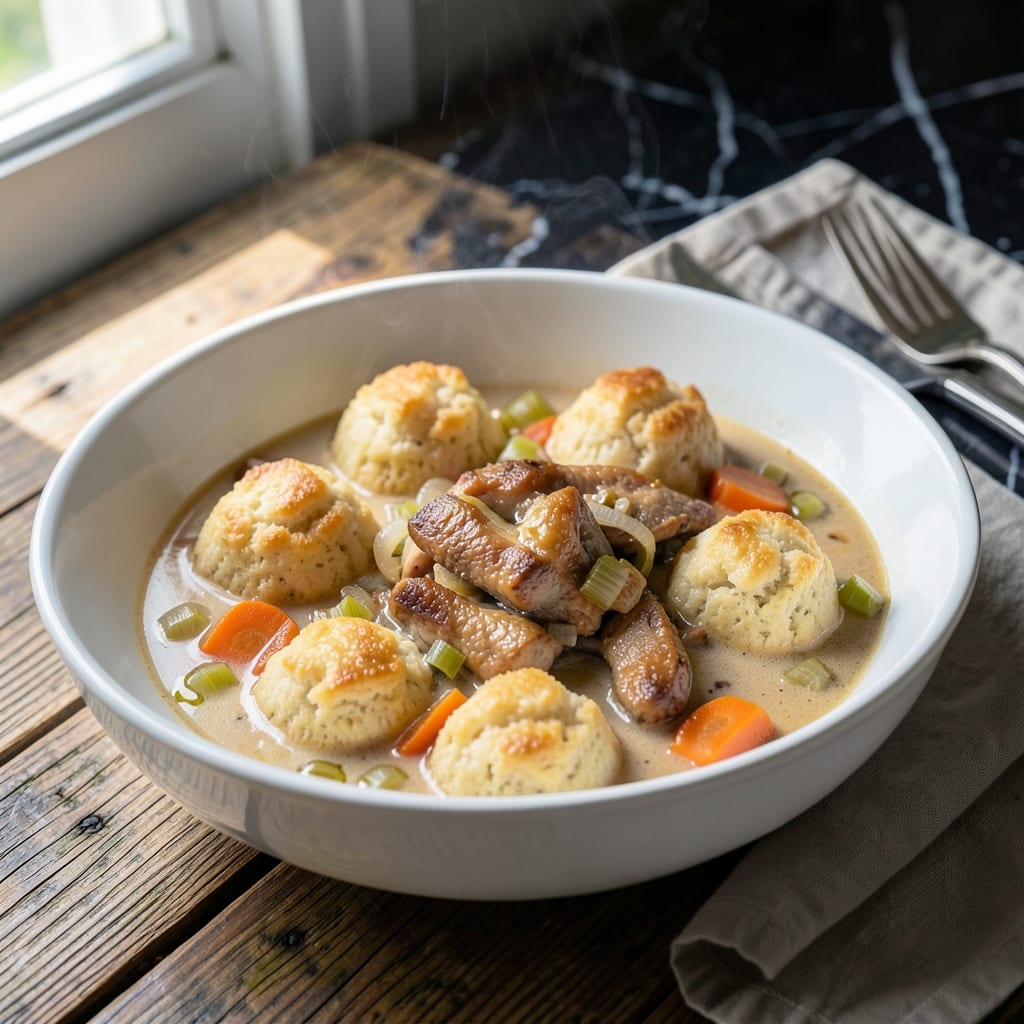 Chicken and Dumplings Recipe With Biscuits: Fluffy Pillows in Hearty Broth detailed visual guide