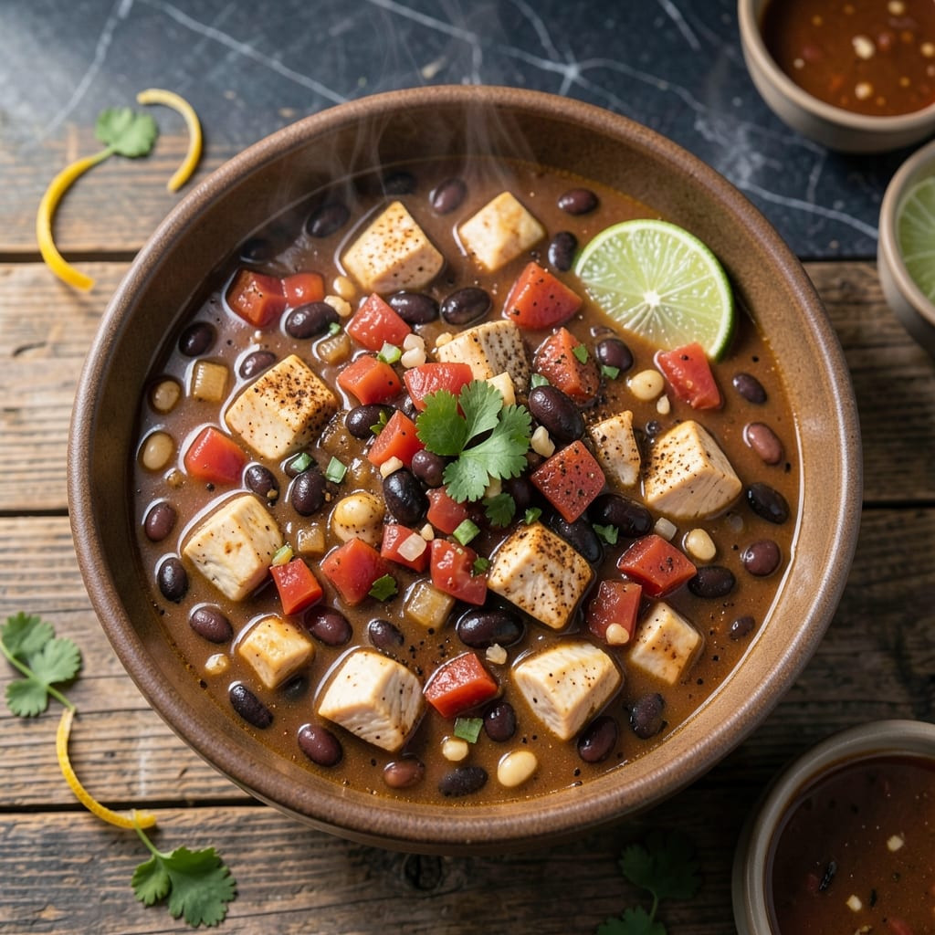 chicken chili recipe crock pot example with annotations