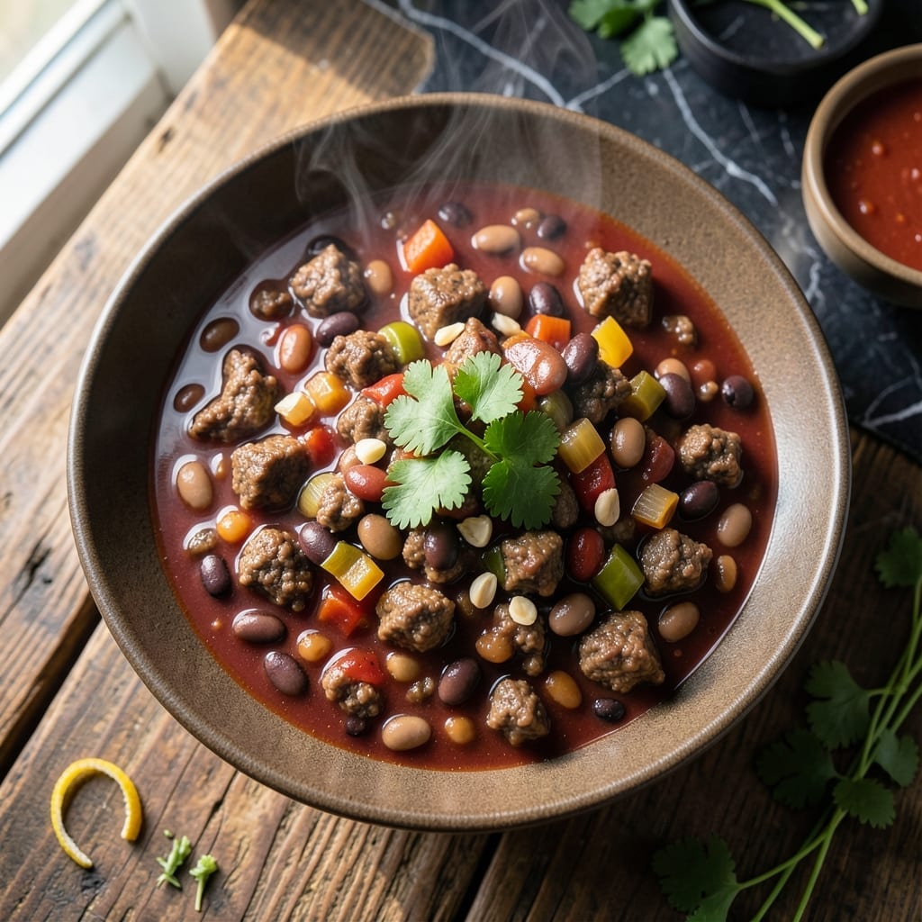 Chili Recipe Using Tomato Juice: Hearty Bowl With Deep Smoky Flavor Chili Recipe Using Tomato Juice: Hearty Bowl With Deep Smoky Flavor