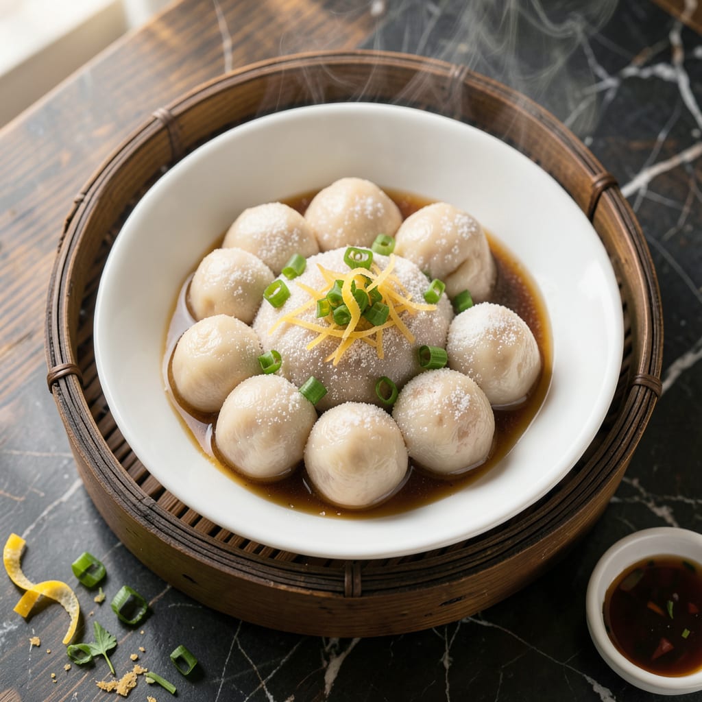 Complete Chinese Steamed Beef Balls Recipe: Velvet Smooth Cantonese Dumplings overview image