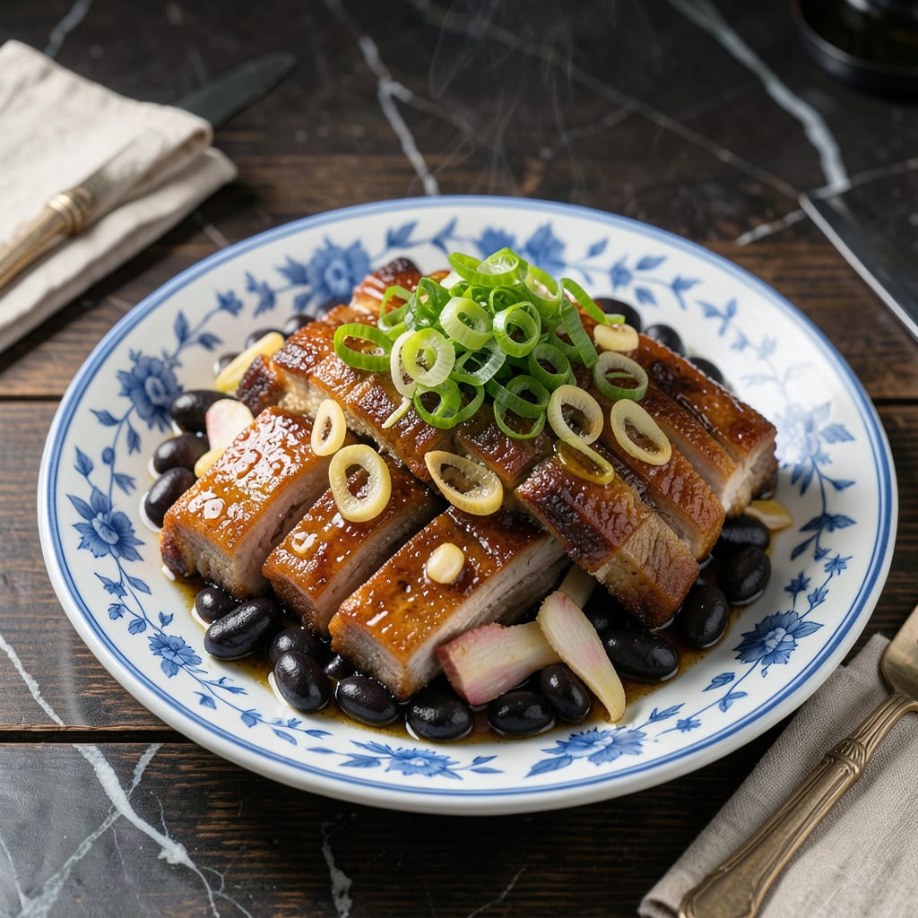 Chinese Steamed Black Bean Spare Ribs Recipe: Cantonese Style Umami Packed Bites example with annotations