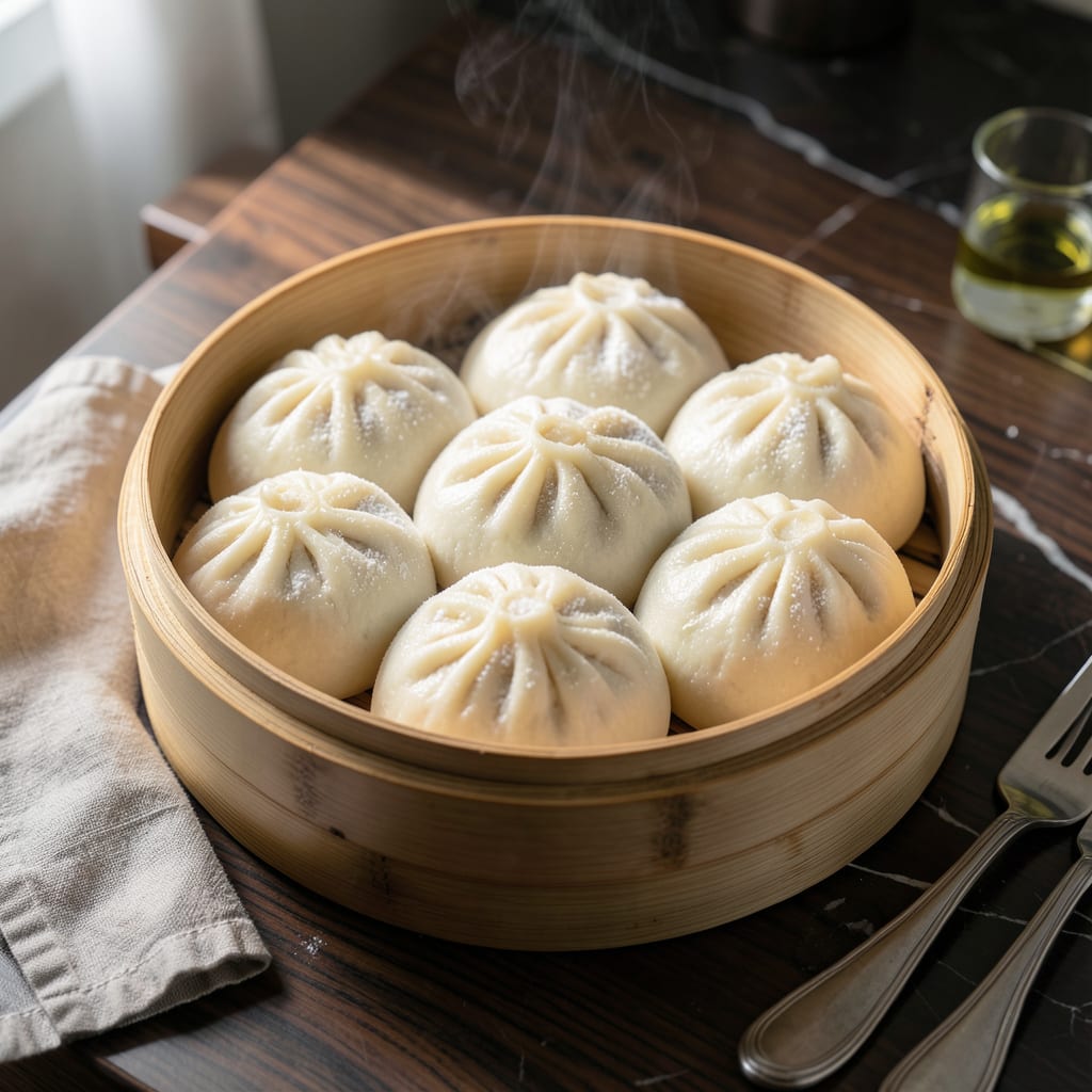 Complete Chinese Steamed Bread Recipe: Pillowy Clouds in a Bamboo Basket overview image