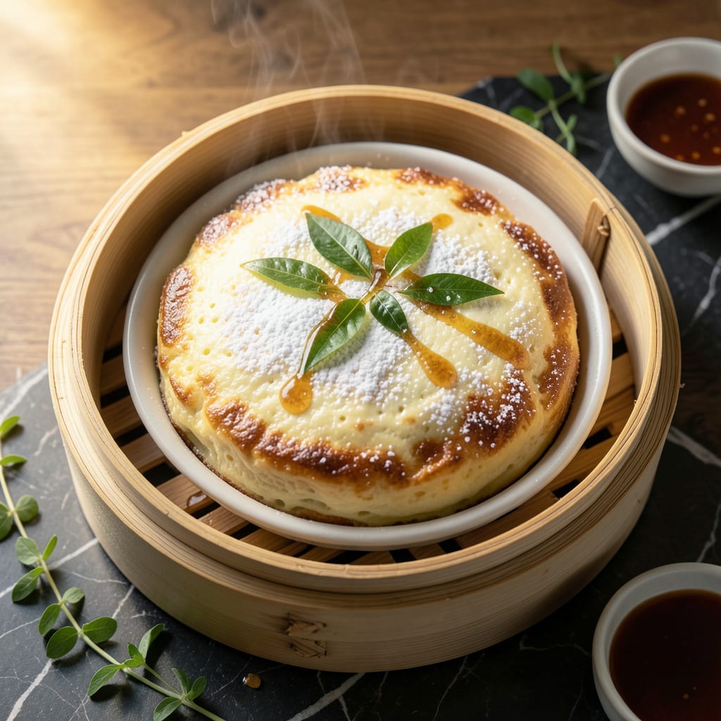 Complete Chinese Steamed Egg Cake Recipe: Pillowy Light with Coconut Aroma overview image