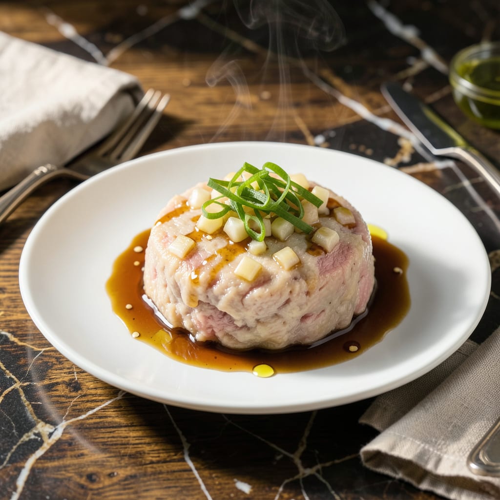 Chinese Steamed Minced Pork Recipe: Cantonese Style Cloud Like Bites illustration with key details