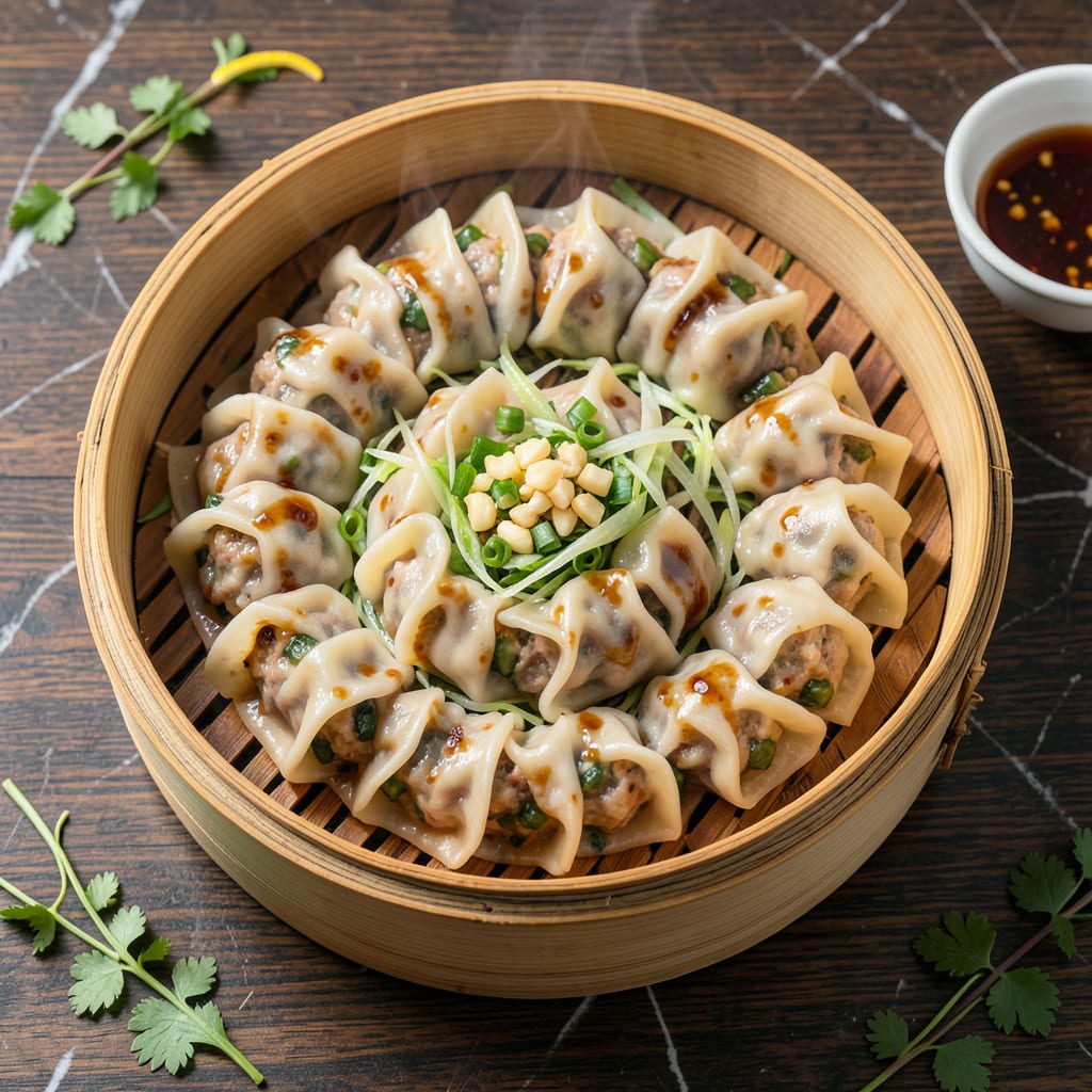 Chinese Steamed Pork Dumplings Recipe: Plump Parcels of Umami Joy detailed visual guide