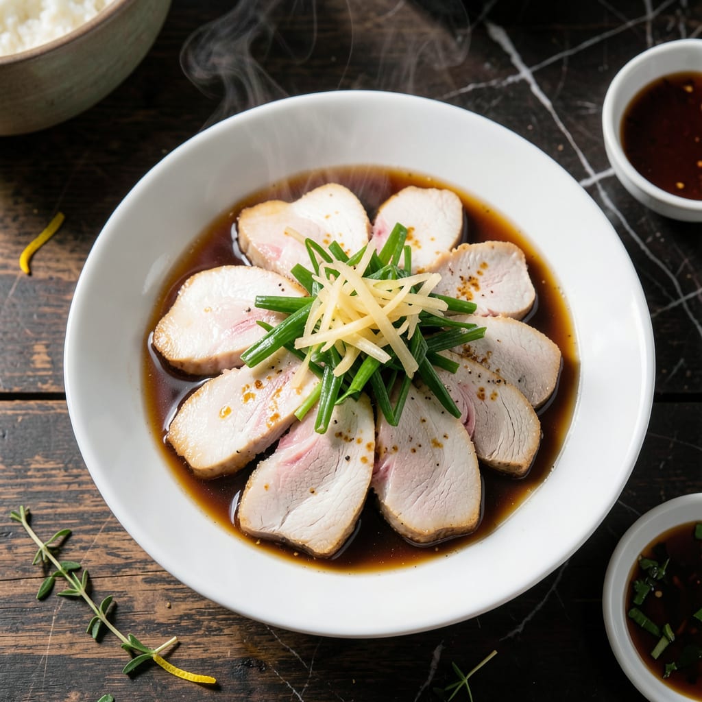Chinese Steamed Pork Recipe: Silky Texture With Aromatic Ginger detailed visual guide