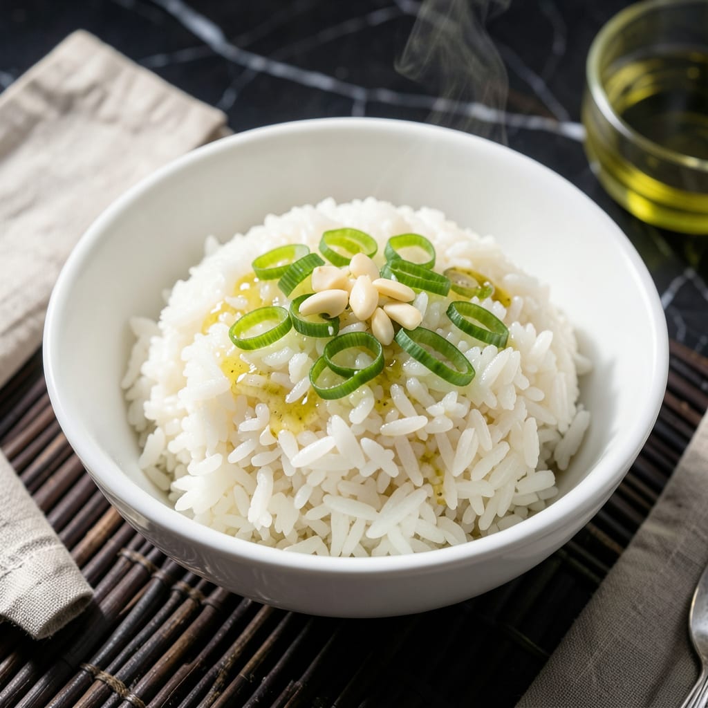 Visual representation of Chinese Steamed White Rice Recipe: Fluffy Grains With Fragrant Aroma