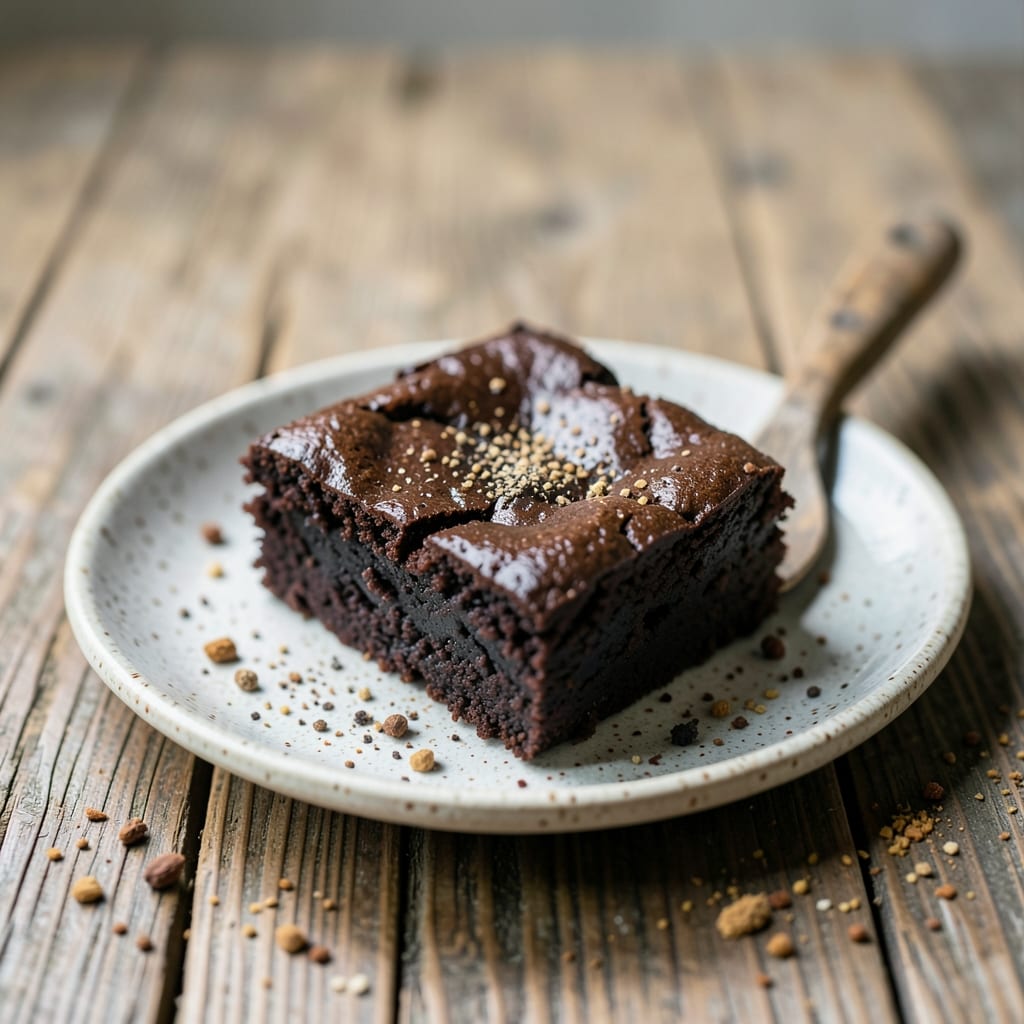 chocolate brownie recipe without eggs illustration with key details