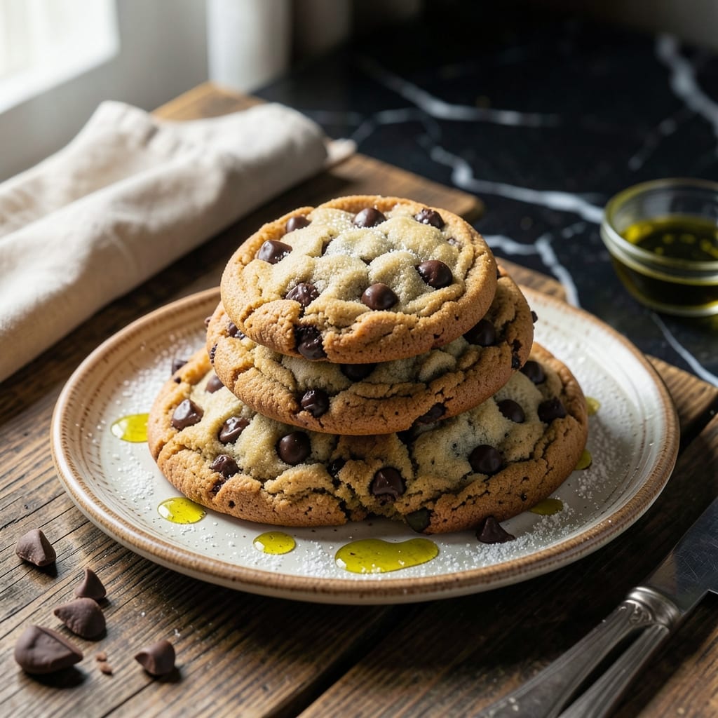 chocolate chip cookie recipe no baking soda example with annotations