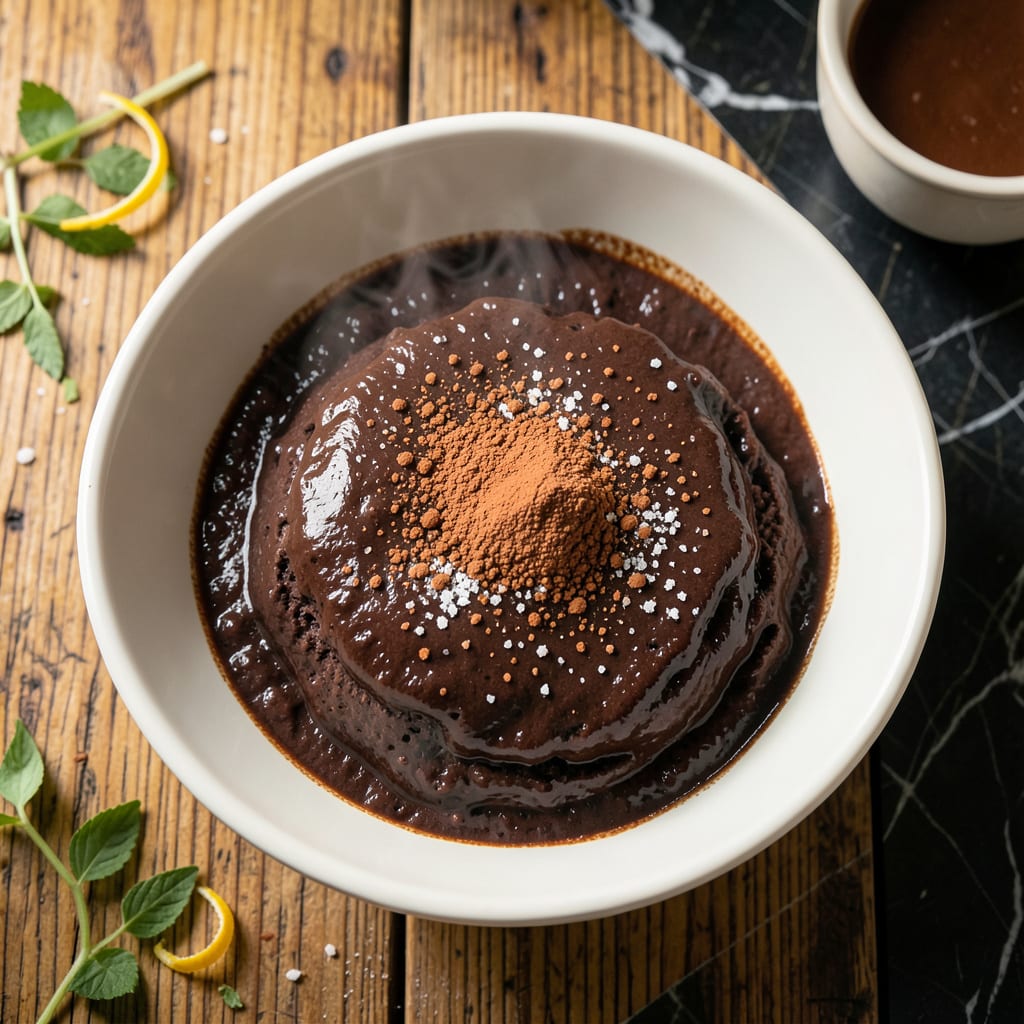 Visual representation of Chocolate Steam Pudding Recipe: Moist Spongy Indulgence With Rich Cocoa Depth