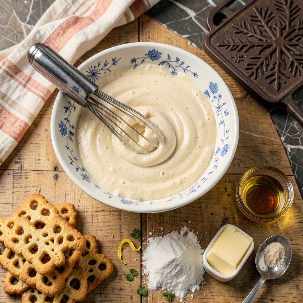 ciao italia pizzelle recipe illustration with key details