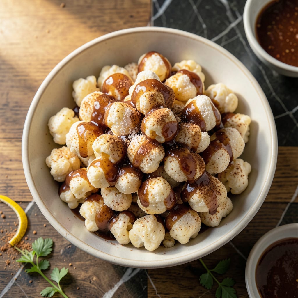 Cinnamon Puff Corn Recipe: Sweet and Airy Caramel Clouds example with annotations