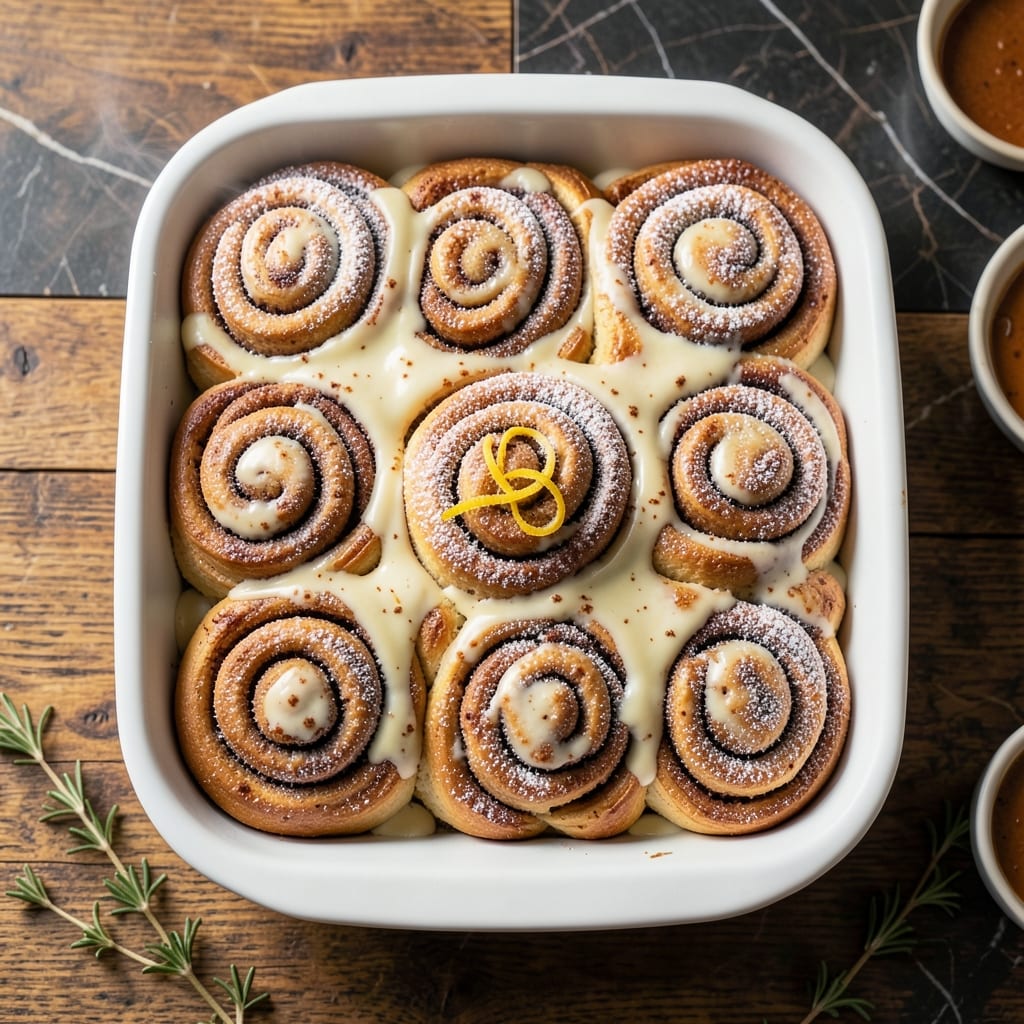 Complete cinnamon roll recipe no yeast overview image