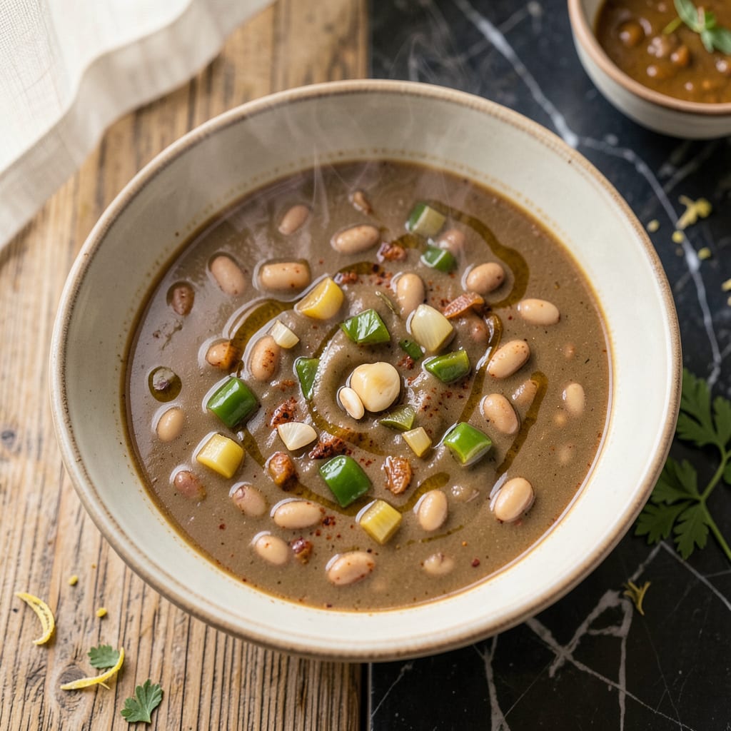 columbia restaurant spanish bean soup recipe example with annotations