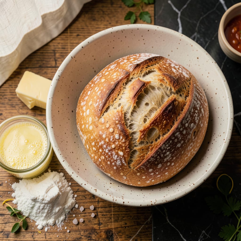 Visual representation of cooking at pams place bread recipe