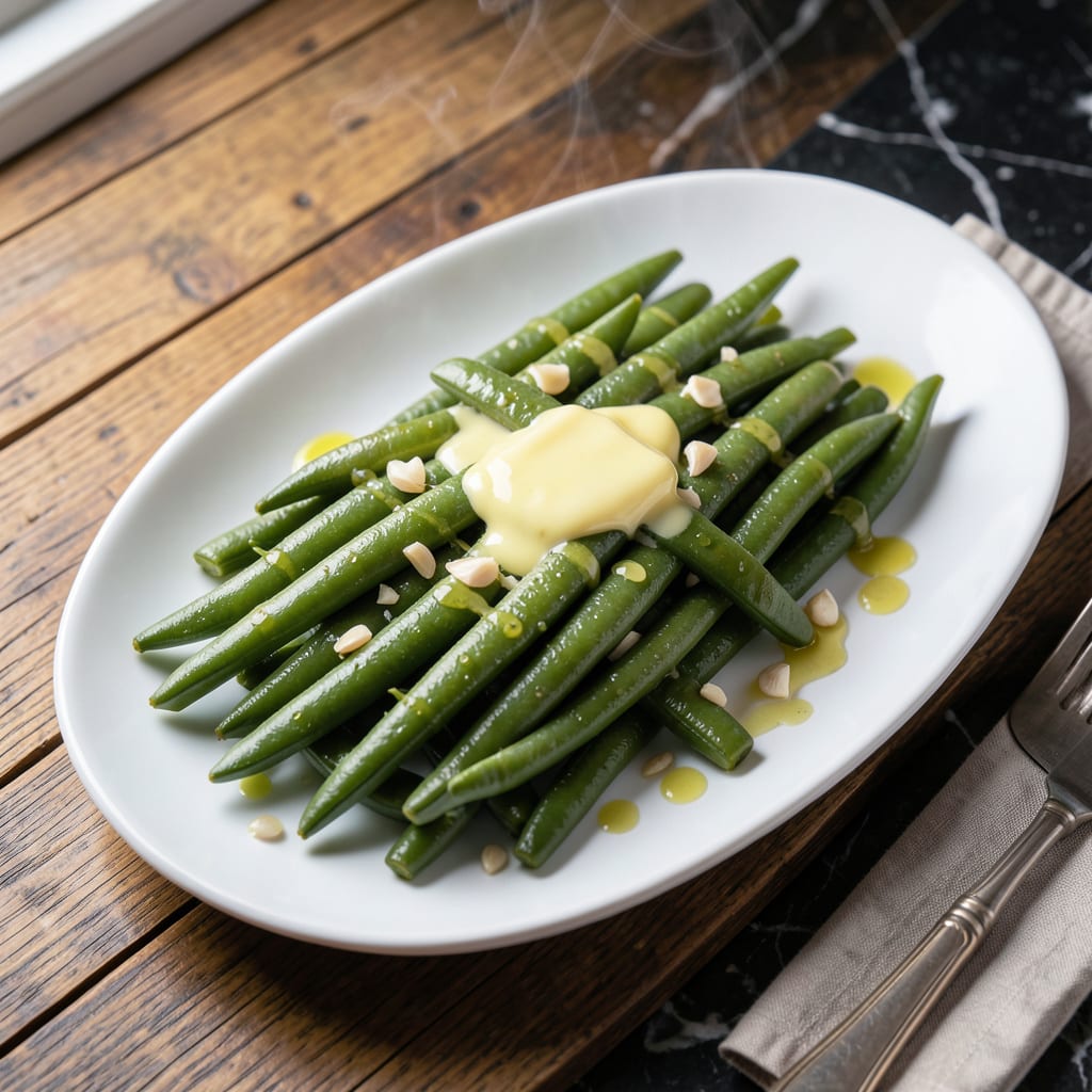 Visual representation of Copycat Outback Steakhouse Steamed Green Beans: Bright and Buttery Restaurant Copy