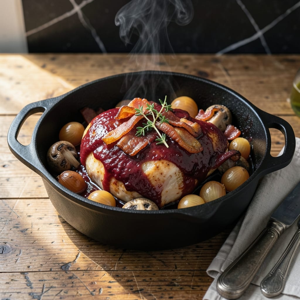 Comprehensive Coq Au Vin Recipe Jamie Oliver: French Bistro Classic with Red Wine Depth visual reference