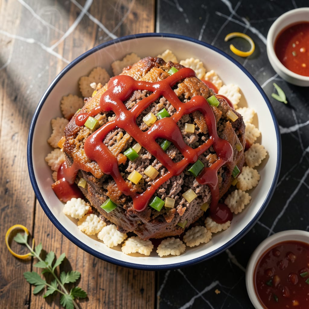 Visual representation of Cotton Patch Meatloaf Recipe: Southern Comfort With a Tangy Glaze