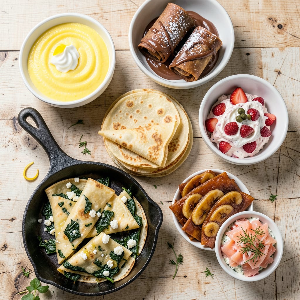 Visual representation of **Crèpe Recipe Filling Ideas: Sweet & Savory Combinations to Wow**