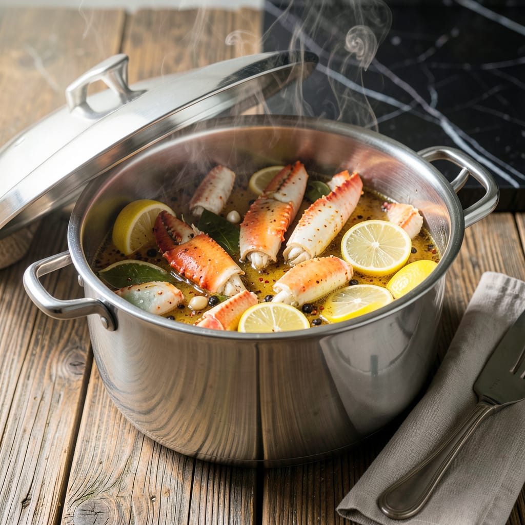 Complete Crab Leg Steam Pot Recipe: Buttery Seafood Feast in One Pot overview image