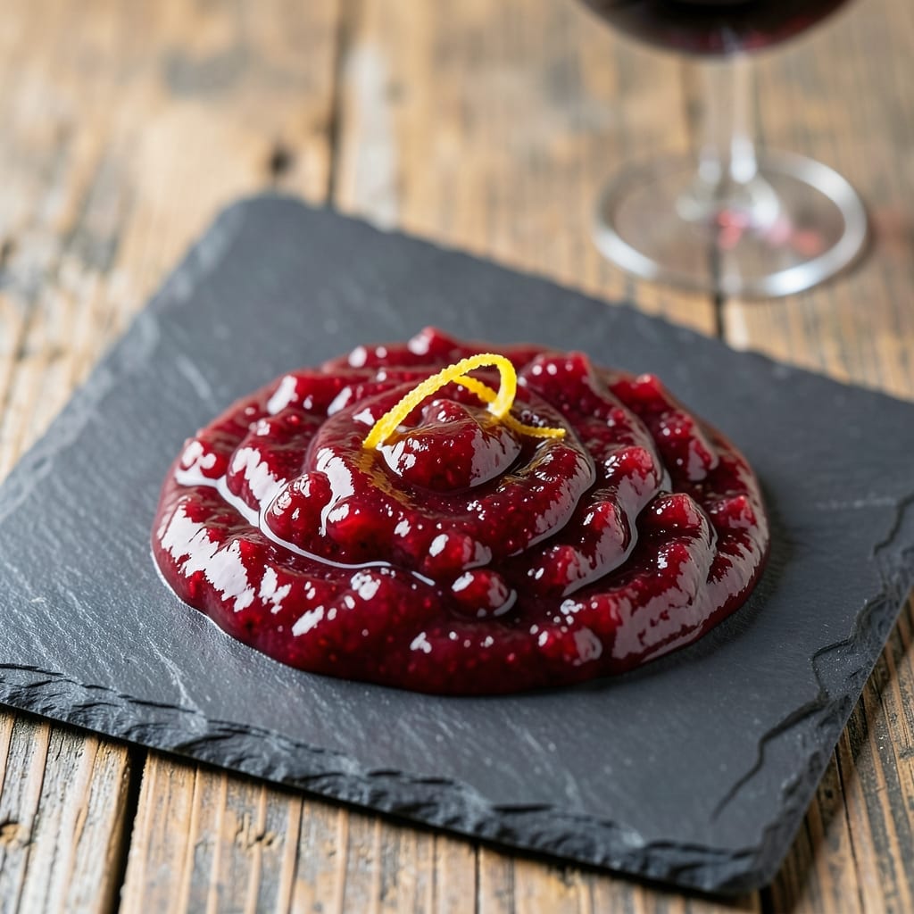 cranberry sauce recipe 3 ingredients illustration with key details