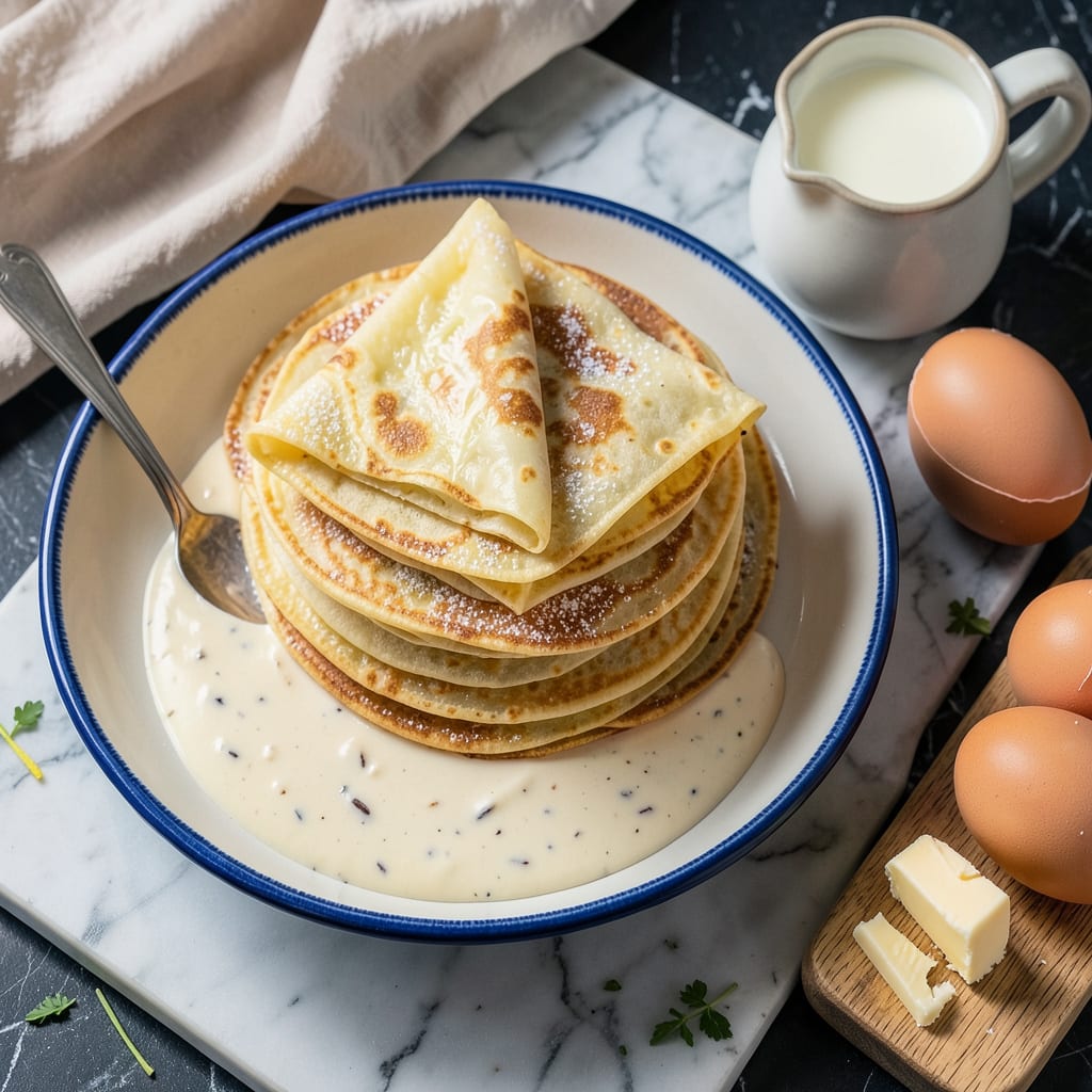 crepes with pancake mix recipe illustration with key details