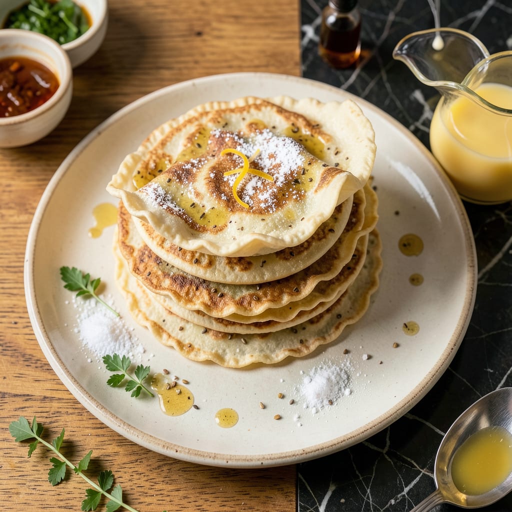 Complete Crepes Without Eggs Recipe: Light and Lacy French Style Pancakes overview image