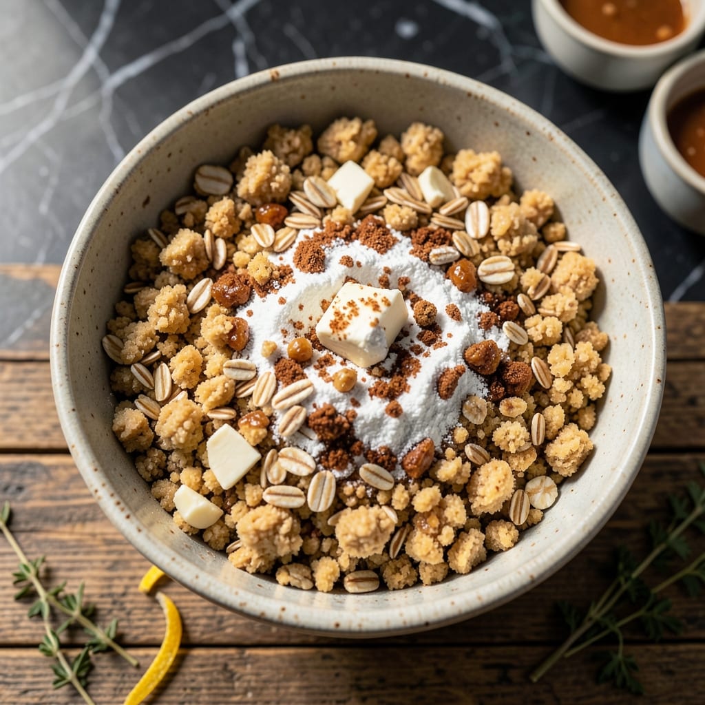 Crumble Topping Recipe for Apple Pie: Buttery Oat Crunch for Cinnamon Spiced Apples detailed visual guide