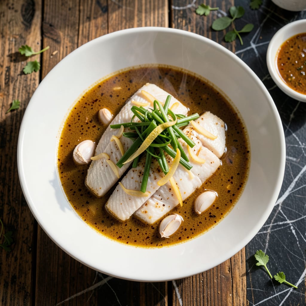 Complete Curry Steam Fish Recipe: Cantonese Style Flaky White Fish overview image