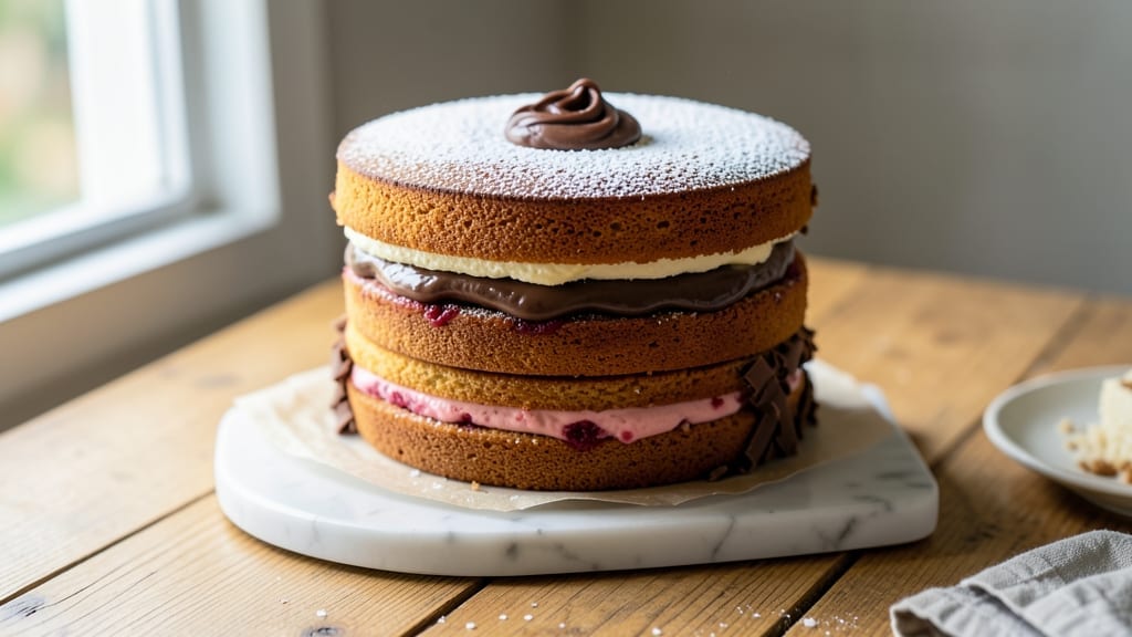 3 Layer 8 Inch Cake Recipe: Vanilla Bean Buttercream & Chocolate Ganache Magic 3 Layer 8 Inch Cake Recipe: Vanilla Bean Buttercream & Chocolate Ganache Magic