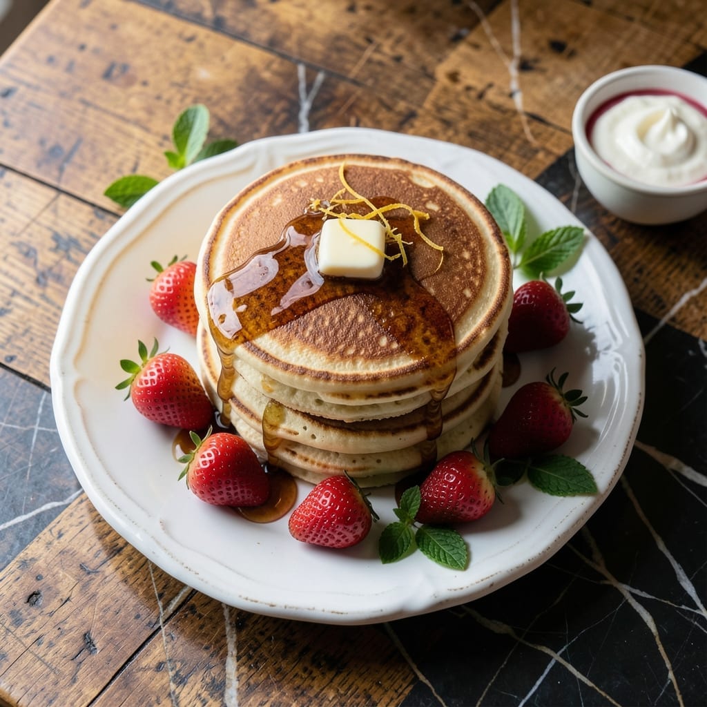 Recipe for Denny's Pancakes: Fluffy Stacks with Buttery Syrup Recipe for Denny's Pancakes: Fluffy Stacks with Buttery Syrup
