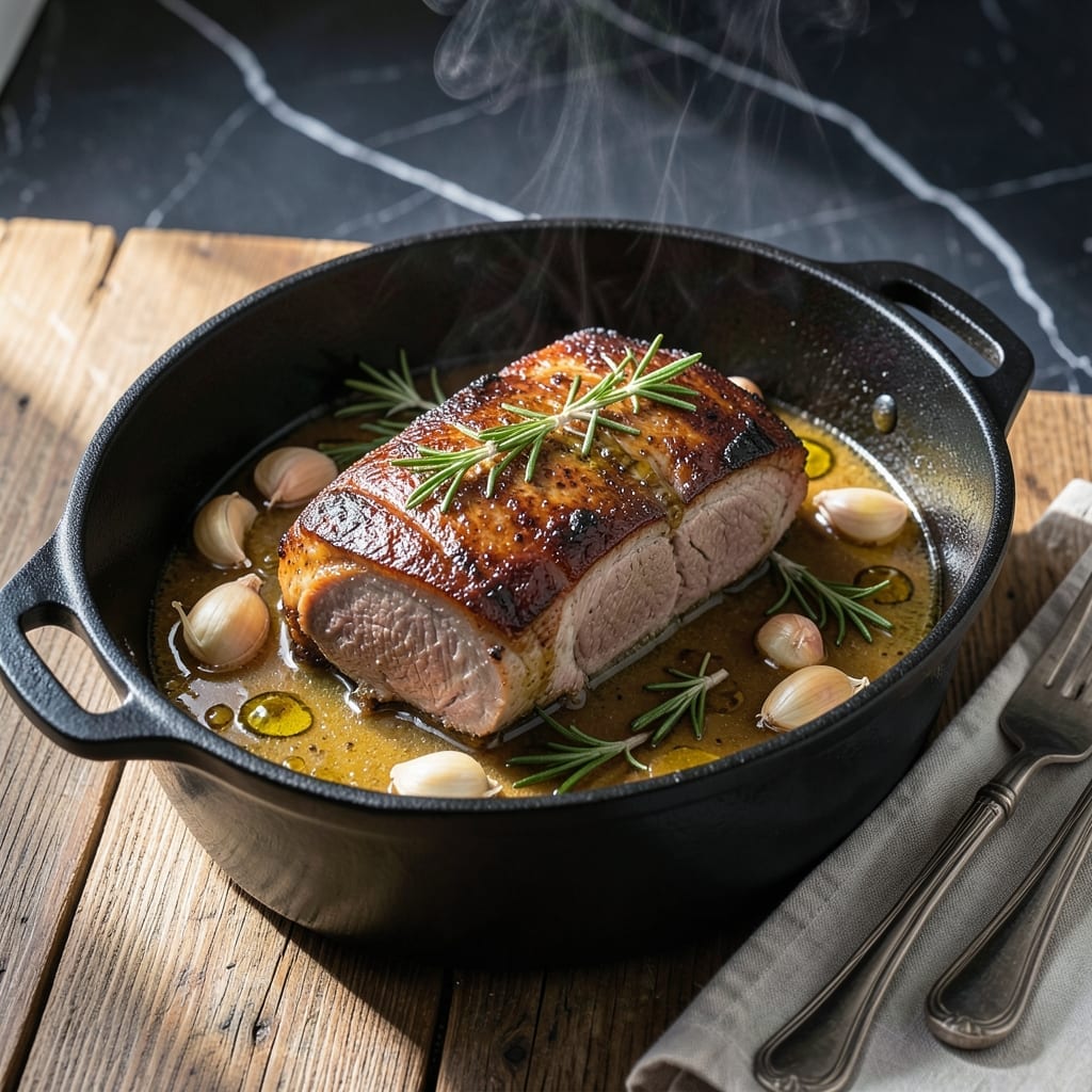 Pork Tenderloin Dutch Oven Recipe: Moist Heat With Garlic and Herb Infusion Pork Tenderloin Dutch Oven Recipe: Moist Heat With Garlic and Herb Infusion