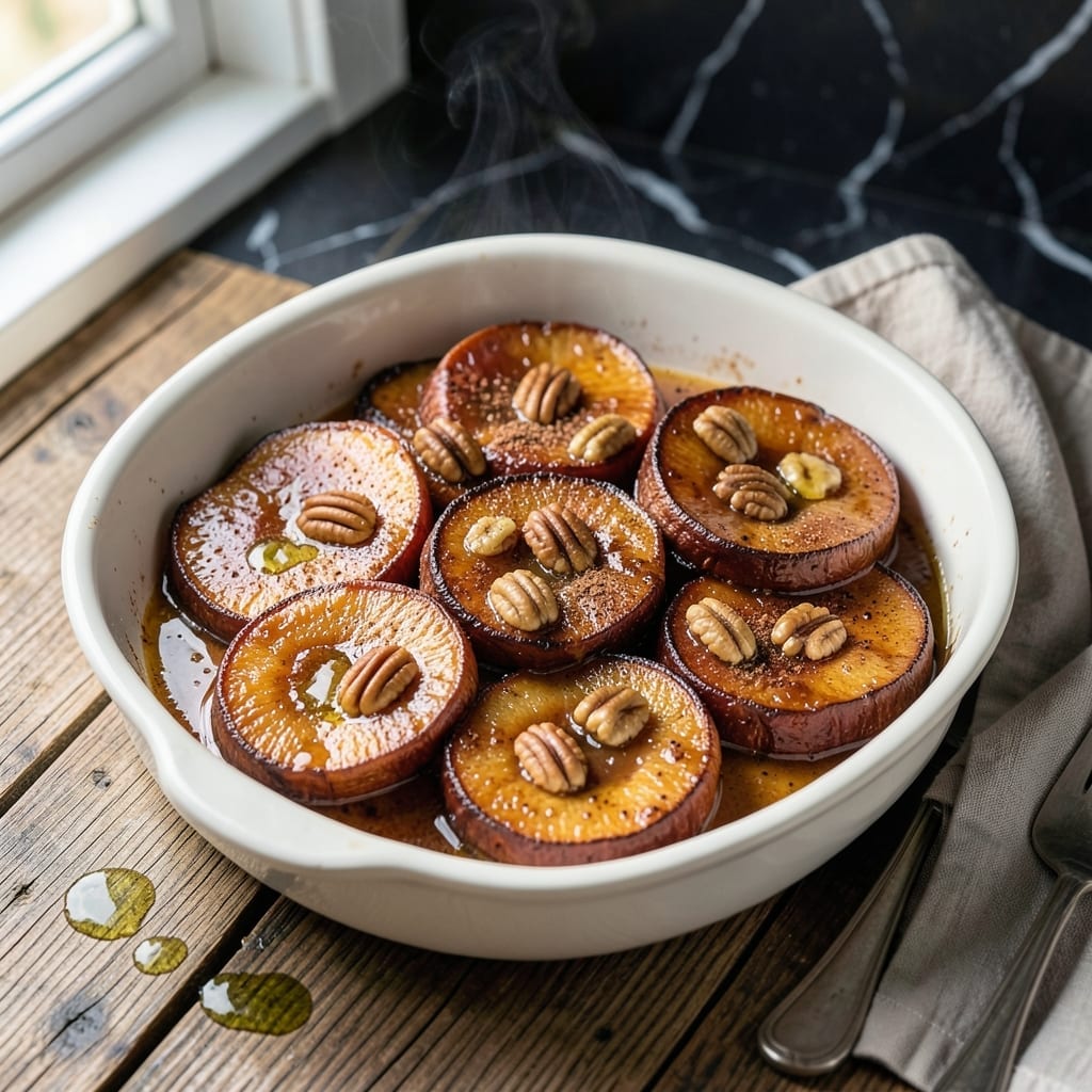 Candied Sweet Potatoes Recipe: Brown Sugar Glaze With Pecan Crunch Candied Sweet Potatoes Recipe: Brown Sugar Glaze With Pecan Crunch