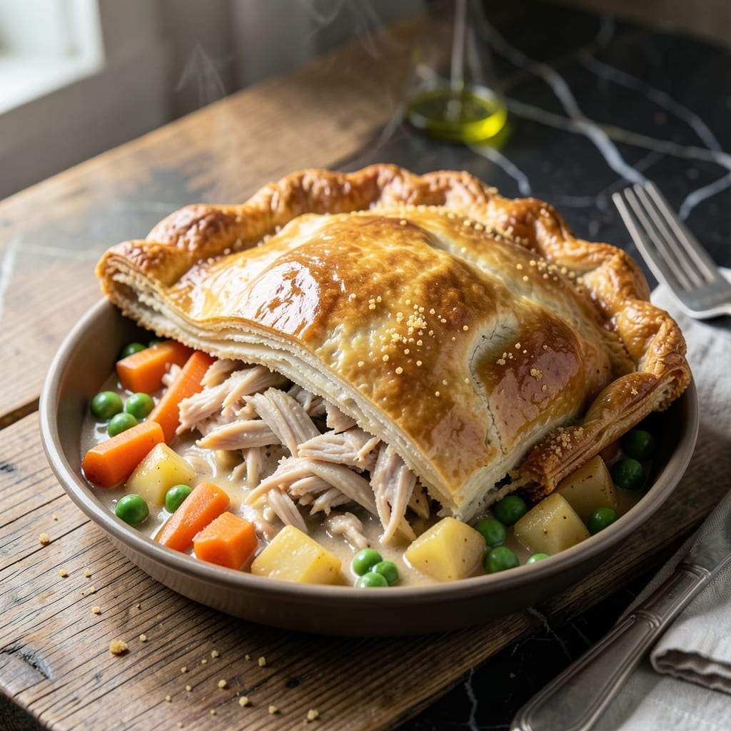 Chicken Pot Pie Recipe Rotisserie Chicken: 30-Minute Comfort with Buttery Crust Chicken Pot Pie Recipe Rotisserie Chicken: 30-Minute Comfort with Buttery Crust