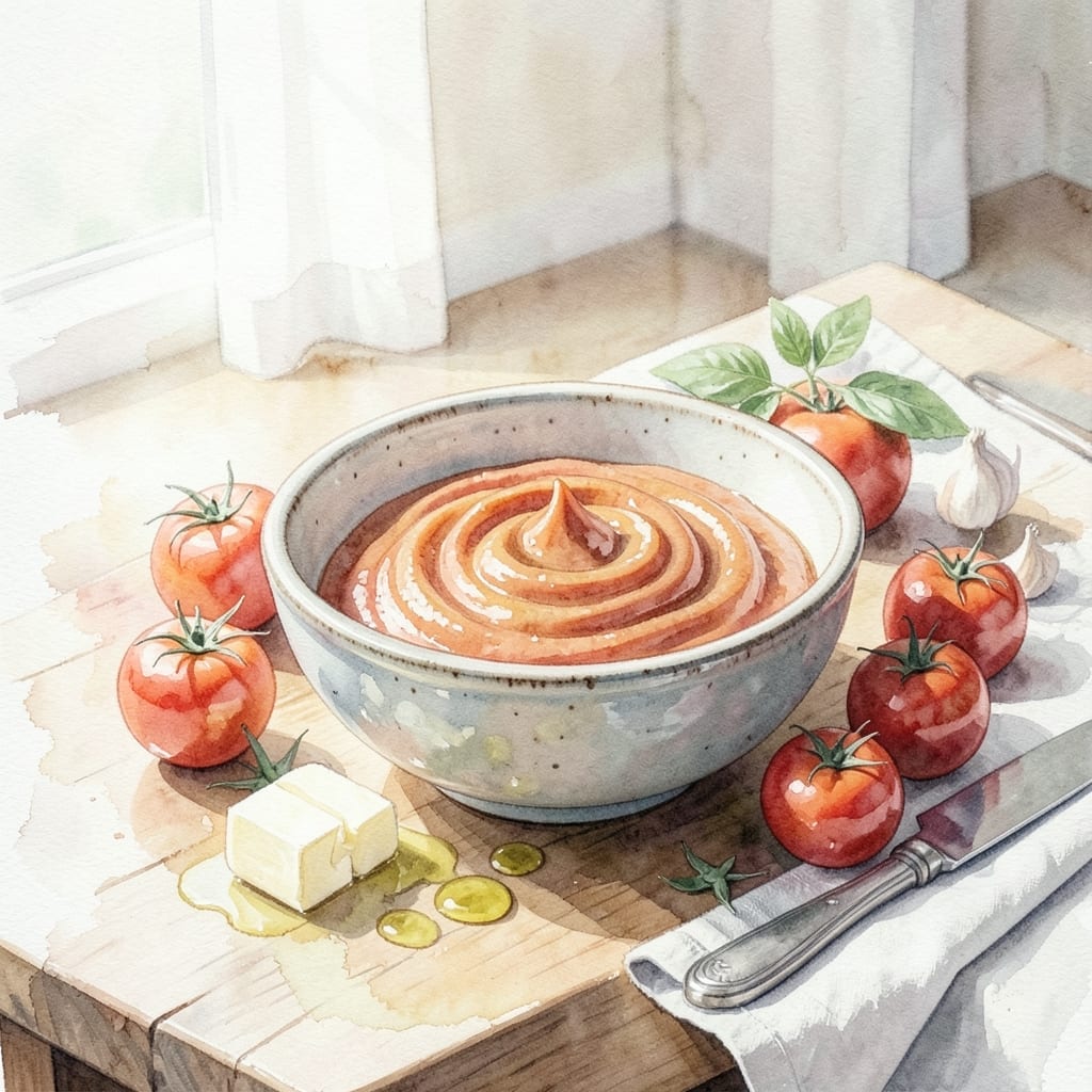 Recipe For Tomato Butter: Silky Spread With Sweet-Tart Depth Recipe For Tomato Butter: Silky Spread With Sweet-Tart Depth