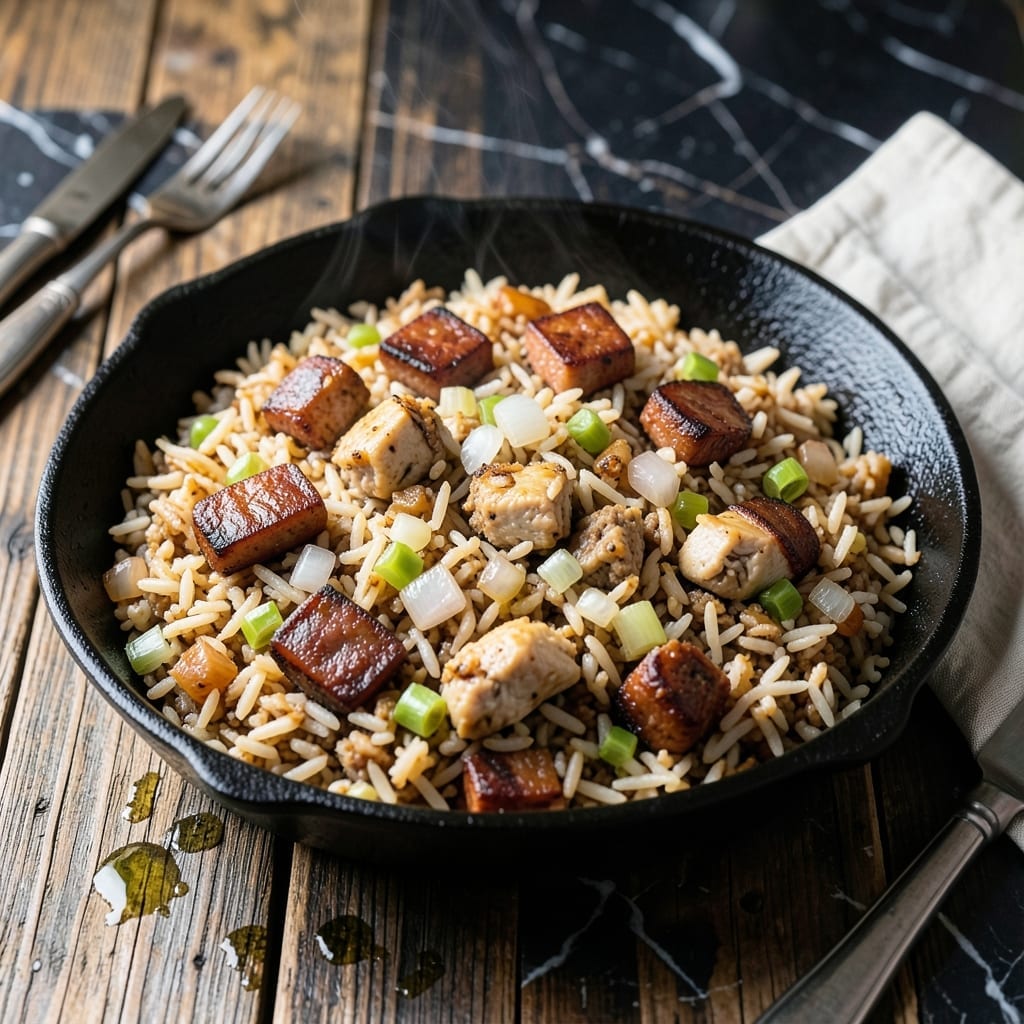 Pappadeaux Dirty Rice Recipe: Cajun Spice With Andouille Kick Pappadeaux Dirty Rice Recipe: Cajun Spice With Andouille Kick