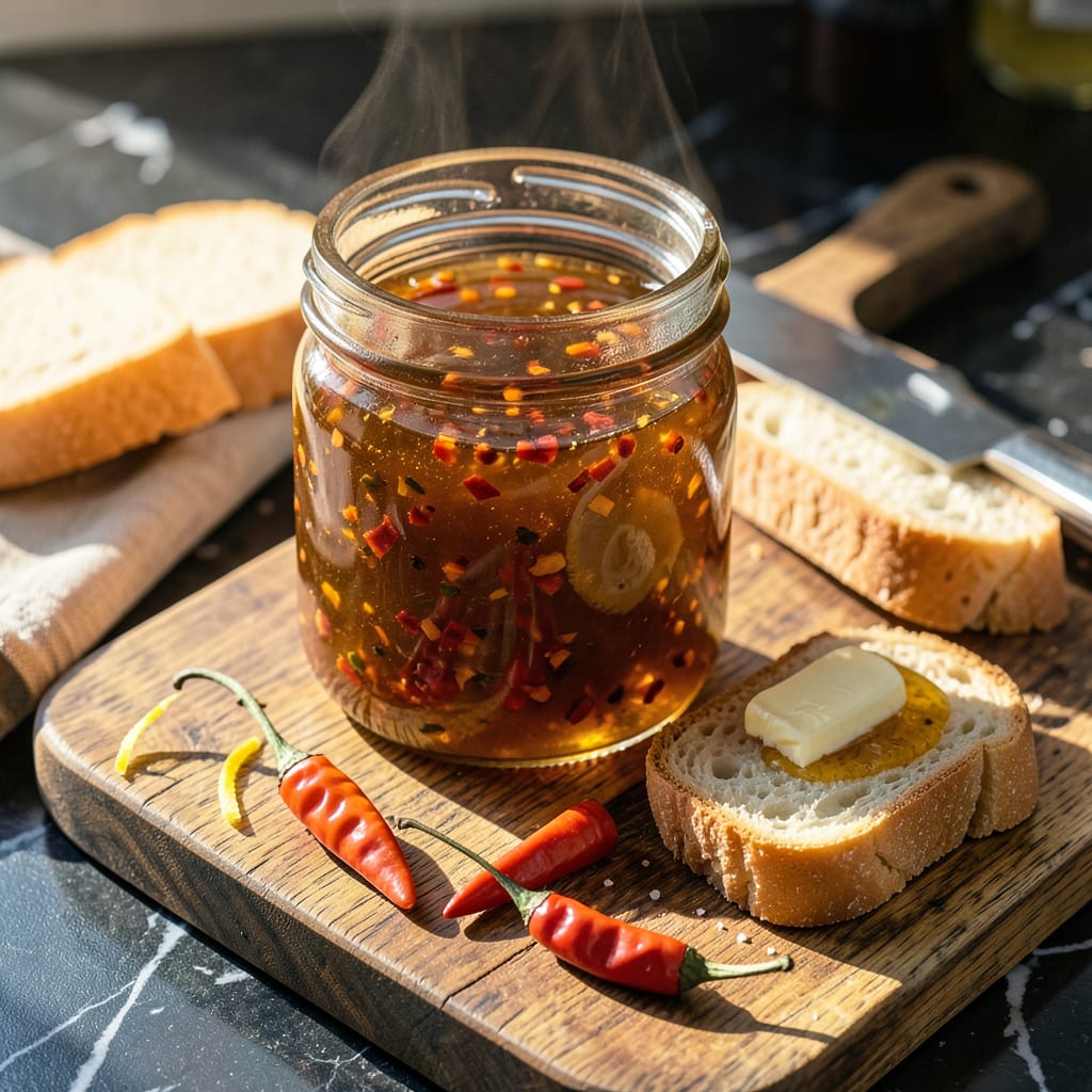 Visual representation of Datil Pepper Jelly Recipe: Sweet Heat in Every Golden Jar